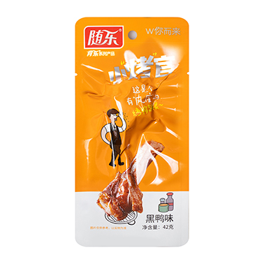随乐烤鸭翅根——黑鸭味 30袋×6包/箱